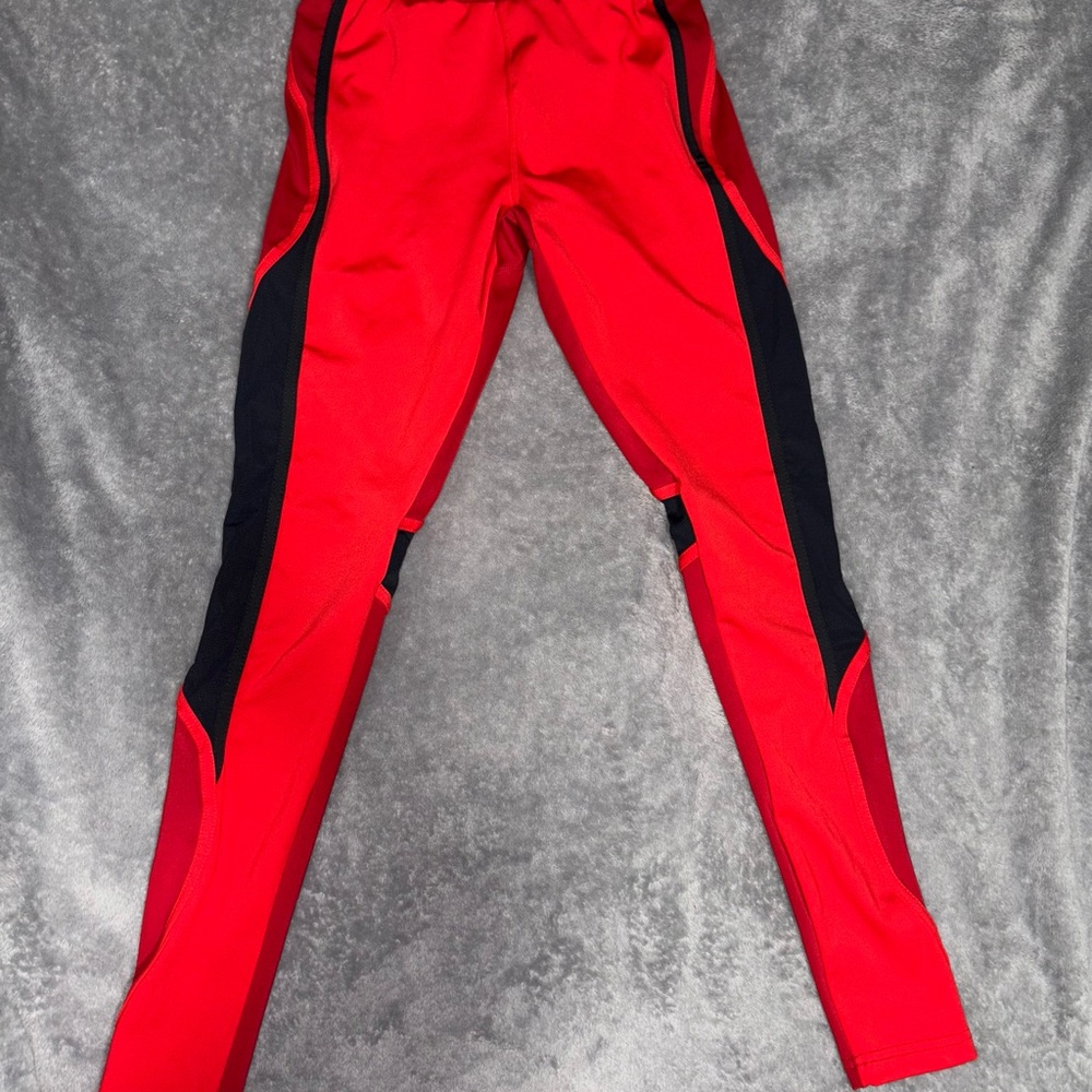 Red and Black Women's Leggings